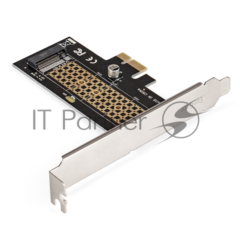 Переходник ExeGate EXE-597 (M.2 M key -> PCI-E x1 v2.0, для установки SSD M.2 M key в слот PCI-E)