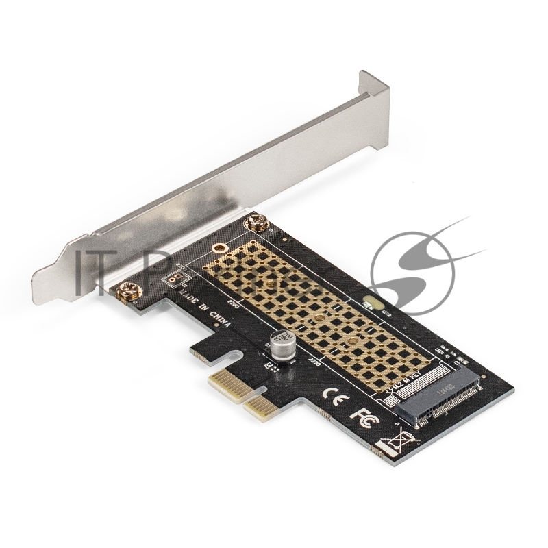 Переходник ExeGate EXE-597 (M.2 M key -> PCI-E x1 v2.0, для установки SSD M.2 M key в слот PCI-E)
