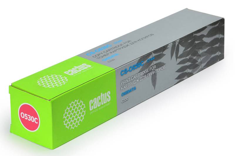 Тонер Картридж Cactus CS-O530C голубой для Oki C530 (5000стр.)
