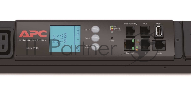 ПДУ APC AP8886 2G, 22.0kW(32A) 17.3kW(24A), 230V, (30) C13 & (12) C19