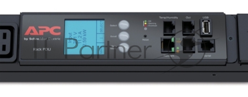 ПДУ APC AP8886 2G, 22.0kW(32A) 17.3kW(24A), 230V, (30) C13 & (12) C19