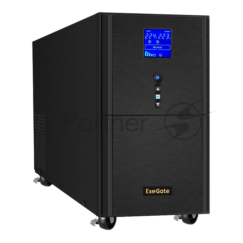 ИБП (инвертор, синус, для котла) ExeGate SineTower SN-5000.LCD.AVR.2SH.1C13.T.RJ. <5000VA/4000W, чистая синусоида, LCD дисплей, AVR, 2*Schuko+1*C13+1*ternimal, RJ45/11, USB, линейно-интерактивный, Black>