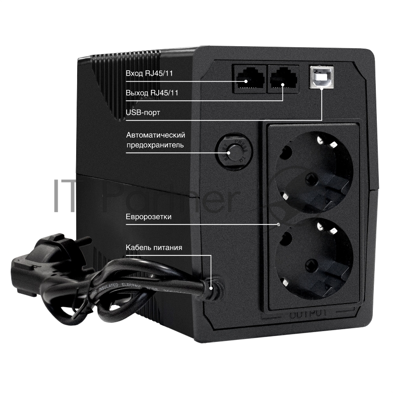 ИБП ExeGate SpecialPro Smart LLB-1000.LCD.AVR.2SH.RJ.USB <1000VA/550W, LCD, AVR, 2*Schuko,RJ45/11,USB, Black>