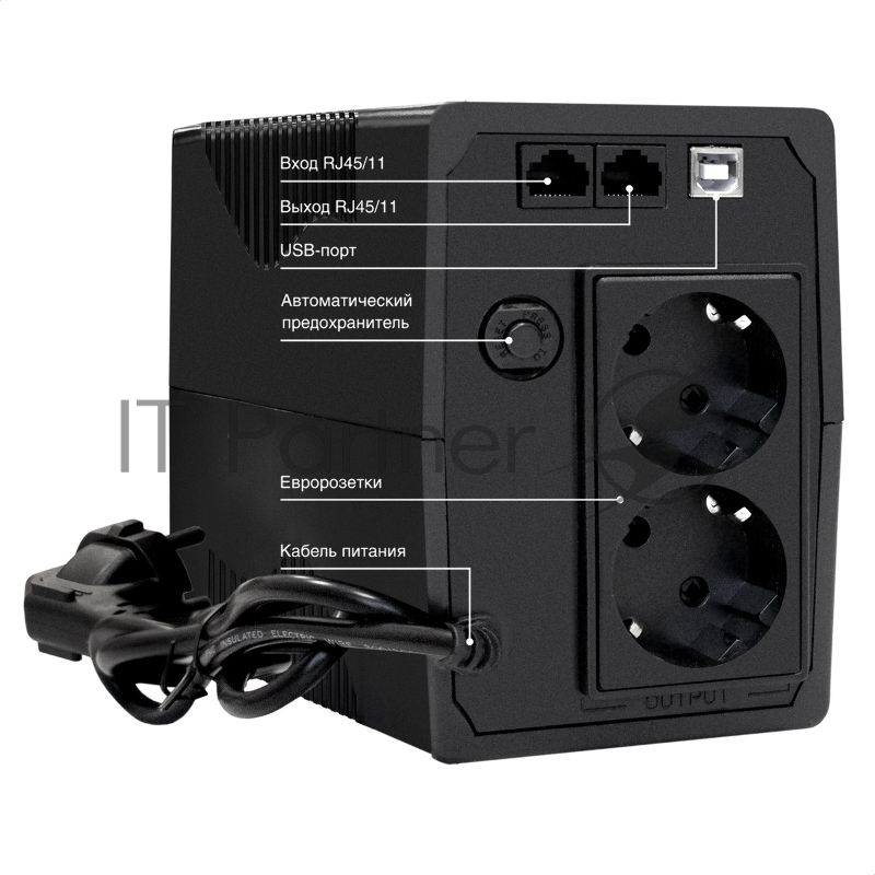 ИБП ExeGate SpecialPro Smart LLB-1000.LCD.AVR.2SH.RJ.USB <1000VA/550W, LCD, AVR, 2*Schuko,RJ45/11,USB, Black>