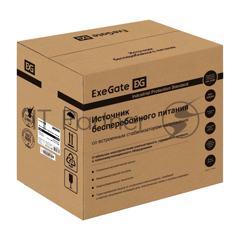 Комплект ИБП EX295991RUS + батарея 75Aч EX282983RUS 4шт (инвертор, синус, для котла) ExeGate SineTower SZ-5000.LCD.AVR.2SH.1C13.T.RJ. <5000VA/4000W, чистый синусоида, LCD дисплей, AVR, 2*Schuko+1*C13+клеммы, RJ45/11, USB, линейно-интерактивный, Bl