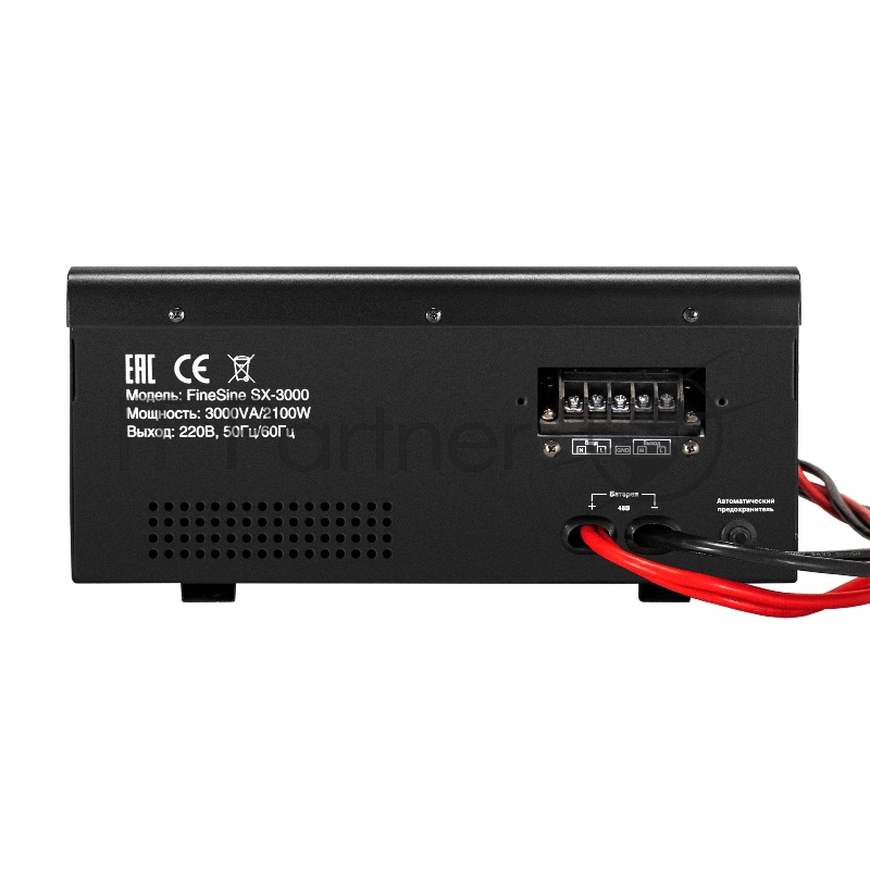 Комплект ИБП EX296003RUS + батарея 120Aч EX282988RUS 4шт (инвертор, синус, для котла, настенный) ExeGate FineSine SX-3000.LCD.AVR.2SH.T <3000VA/2100W, чистая синусоида, цветной LCD-дисплей, AVR, 2*Schuko+клеммы, линейно-интерактивный, крепление насте