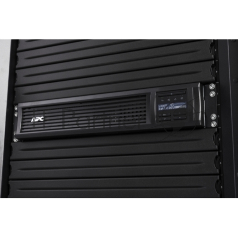 Источник бесперебойного питания APC Smart-UPS 1500VA/1000W, RM 2U, Line-Interactive, LCD, Out: 220-240V 4xC13 (2-Switched), SmartSlot, USB, SmartConnect, Black, 1 year warranty (REP: SMT1500RMI2U)