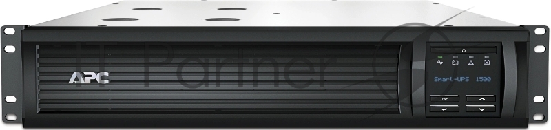 Источник бесперебойного питания APC Smart-UPS 1500VA/1000W, RM 2U, Line-Interactive, LCD, Out: 220-240V 4xC13 (2-Switched), SmartSlot, USB, SmartConnect, Black, 1 year warranty (REP: SMT1500RMI2U)