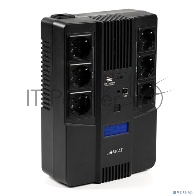 ИБП Бастион SKAT-UPS 800-AID-IN-1x9 220В 480Вт дисплей 1АКБ 9Ач внутр. меандр. (8935)