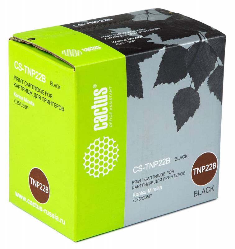 Тонер Картридж Cactus CS-TNP22B черный для Minolta C35/C35P (6000стр.)
