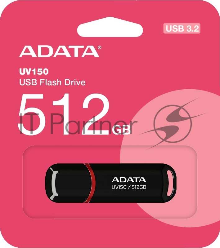 Флеш накопитель 512GB A-DATA UV150, USB 3.2, Черный