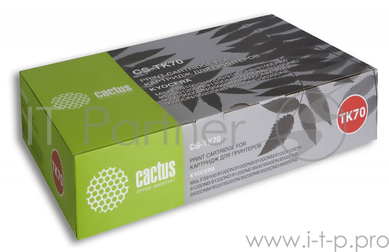 Тонер Картридж Cactus CS-TK70 черный для Kyocera Mita FS 9100/9120/9500/9520 (40000стр.)