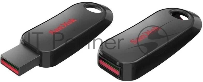Флеш накопитель 64GB SanDisk CZ62 Cruzer Snap, USB 2.0, Black