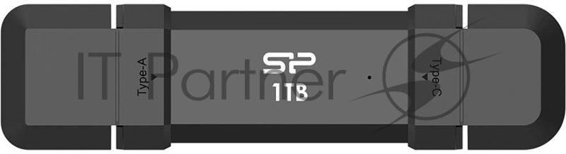 Флеш накопитель 1TB Silicon Power DS72, USB 3.2/Type-C, Черный, read/write 1050/850Mb/s