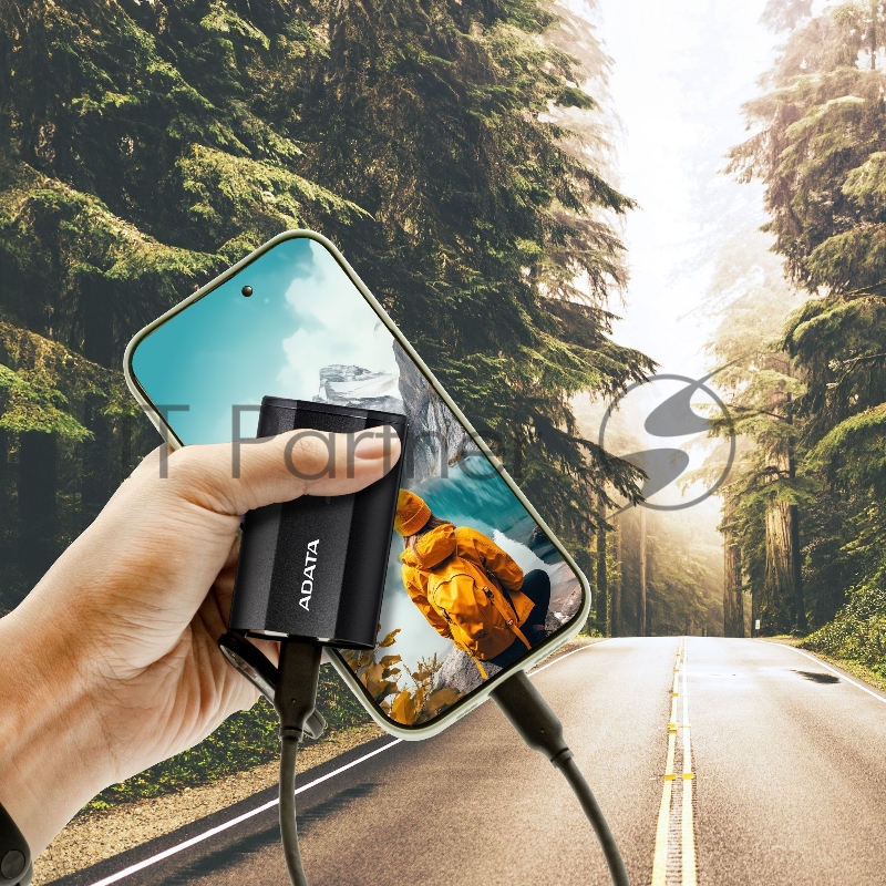 Внешний накопитель SSD ADATA 4Tb SD810 USB Type-C (2000/2000 Mb/s) metal case black (SD810-4000G-CBK)