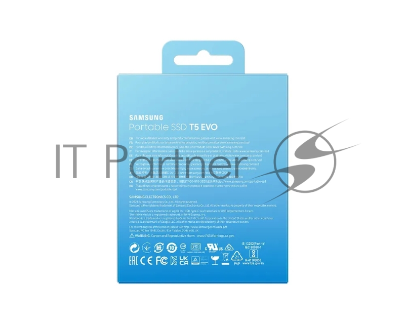 Внешний накопитель SSD Samsung T5 EVO External 2Tb (1024GB) BLACK USB 3.2 (MU-PH2T0S/WW) 1year