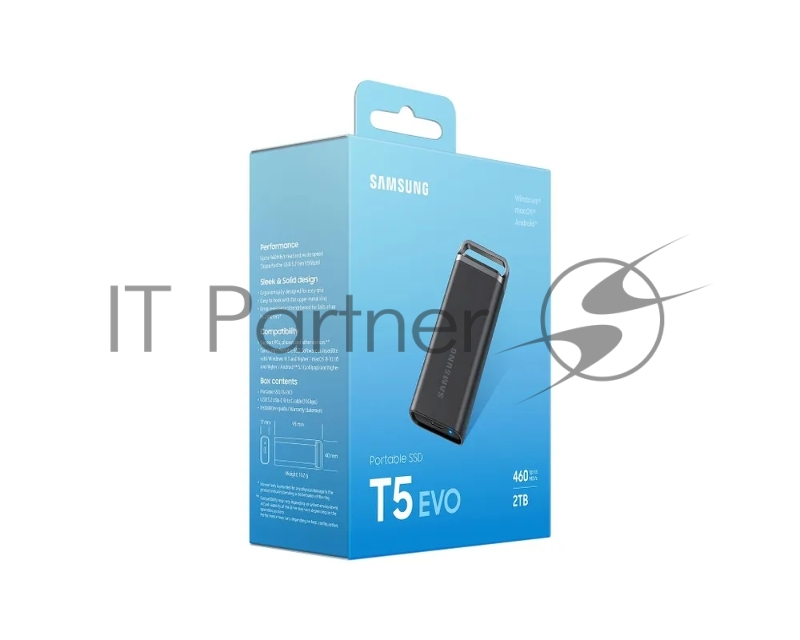 Внешний накопитель SSD Samsung T5 EVO External 2Tb (1024GB) BLACK USB 3.2 (MU-PH2T0S/WW) 1year