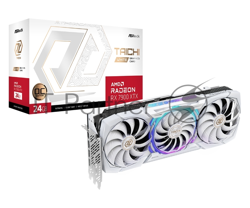 Видеокарта Asrock PCI-E 4.0 RX7900XTX TCW 24GO AMD Radeon RX 7900XTX 24Gb 384bit GDDR6 2510/20000 HDMIx1 DPx3 HDCP Ret