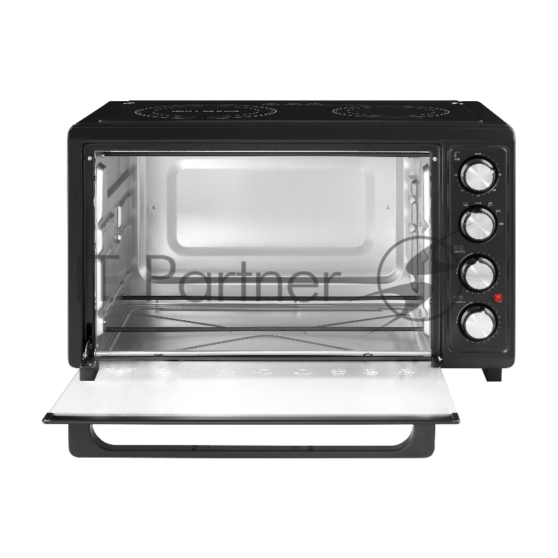 Мини-печь WILLMARK WCO-5082B (50л, 2 конфорки стеклокерамика, термостат, лампа,противень, черная)