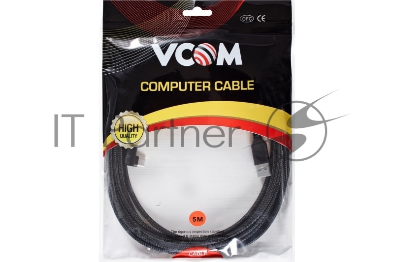 Кабель USB3.2 New VR Gen1 AM/CM 5GBs для Oculus 5м, VCOM <CU413M-5M>