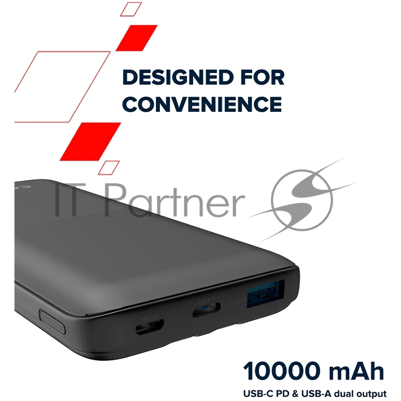 Мобильный аккумулятор CANYON PB-1010, Power bank 10000mAh Li-pol battery with 2pcs Build-in Cable, Input: TYPE-C: 5V3A/9V2A 18WMicro USB: 5V2A/9V2A 18W Output: TYPE-C: 5V3A/9V2.2A 20WUSB-A: 4.5V5A ,5V4.5A, 5V3A,9V2A ,12V1.5A 22.5WTYPE-C cab