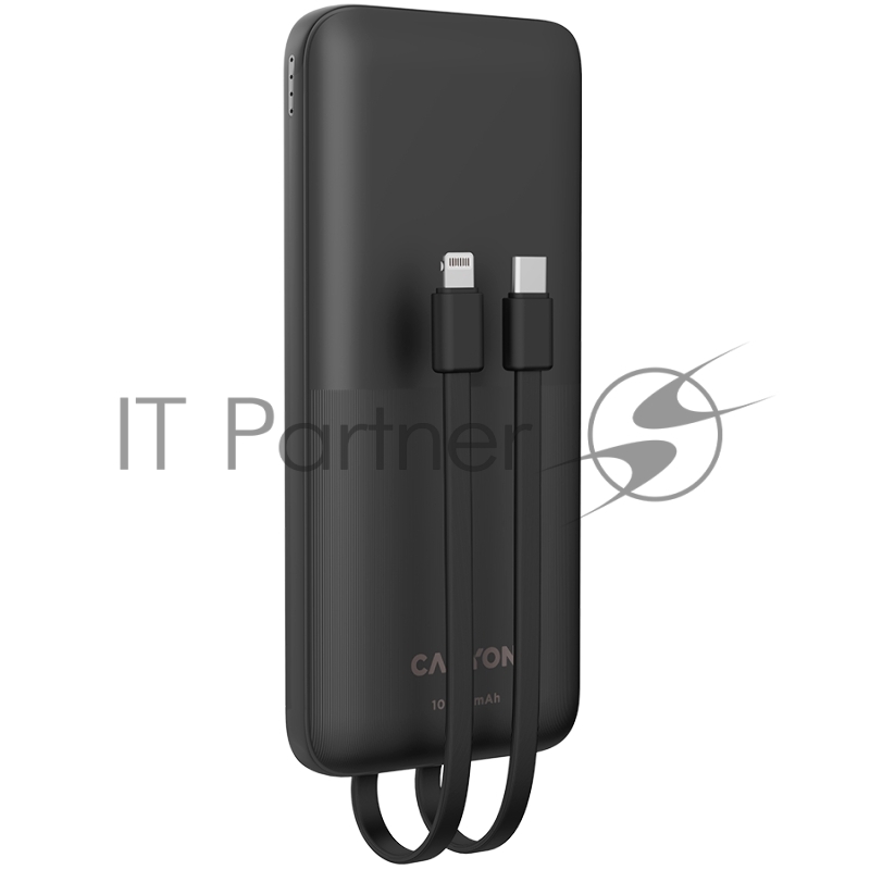 Мобильный аккумулятор CANYON PB-1010, Power bank 10000mAh Li-pol battery with 2pcs Build-in Cable, Input: TYPE-C: 5V3A/9V2A 18WMicro USB: 5V2A/9V2A 18W Output: TYPE-C: 5V3A/9V2.2A 20WUSB-A: 4.5V5A ,5V4.5A, 5V3A,9V2A ,12V1.5A 22.5WTYPE-C cab