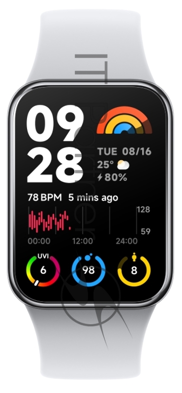 Фитнес-браслет XIAOMI Mi Smart Band 8 Pro Light Grey (BHR8007GL)