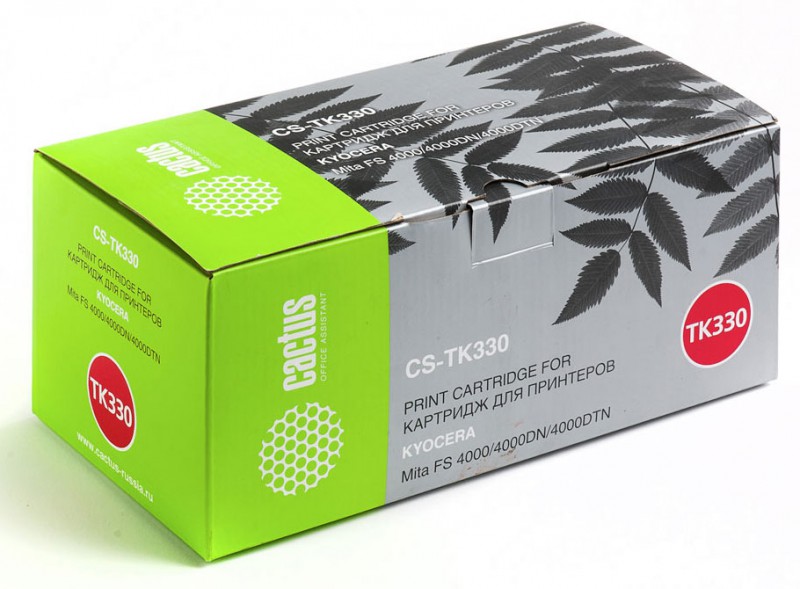 Тонер Картридж Cactus CS-TK330 черный для Kyocera Mita FS 4000/4000DN/4000DTN (20000стр.)