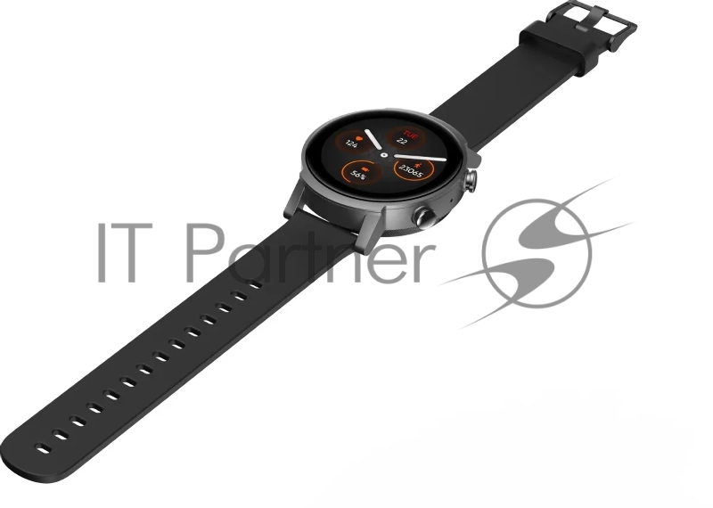 Смарт-часы ARK mobvoi Ticwatch E3 0.727мм 1.3 TFT корп.черный рем.черный разм.брасл.:22мм (P1034000400A)