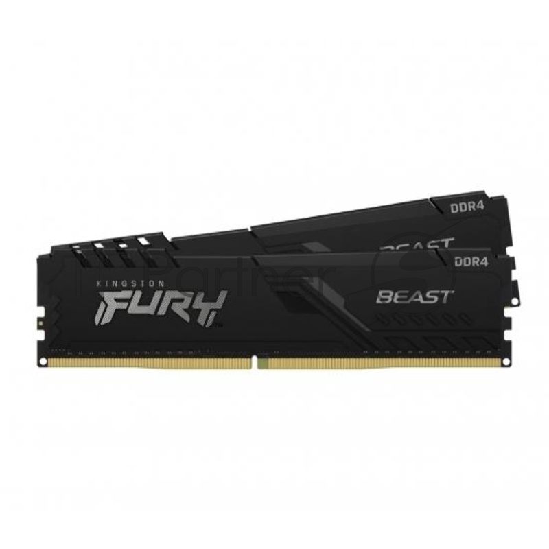 Память оперативная Kingston 64GB 3200MHz DDR4 CL16 DIMM (Kit of 2) FURY Beast Black