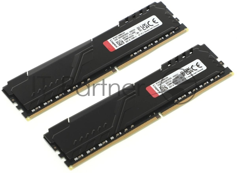 Память оперативная Kingston 64GB 3200MHz DDR4 CL16 DIMM (Kit of 2) FURY Beast Black