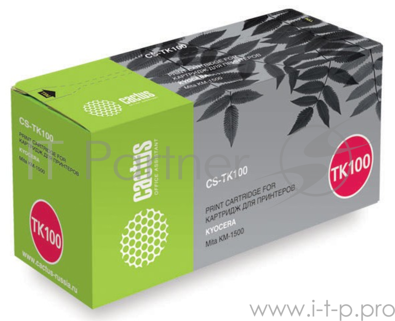 Тонер Картридж Cactus CS-TK100 черный для Kyocera Mita KM-1500 (6000стр.)