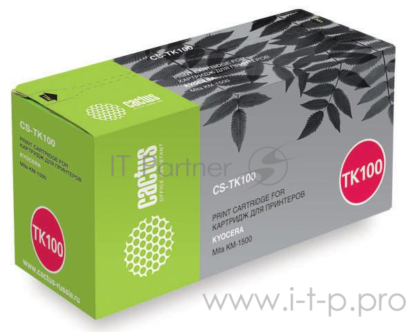 Тонер Картридж Cactus CS-TK100 черный для Kyocera Mita KM-1500 (6000стр.)