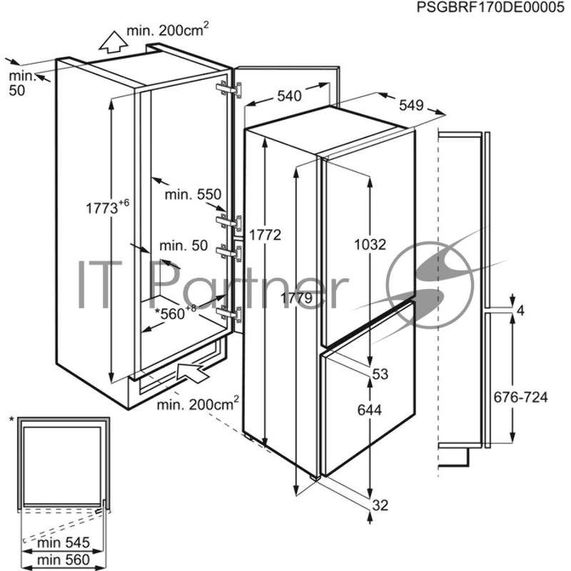 Холодильник AEG SCR418F3LS