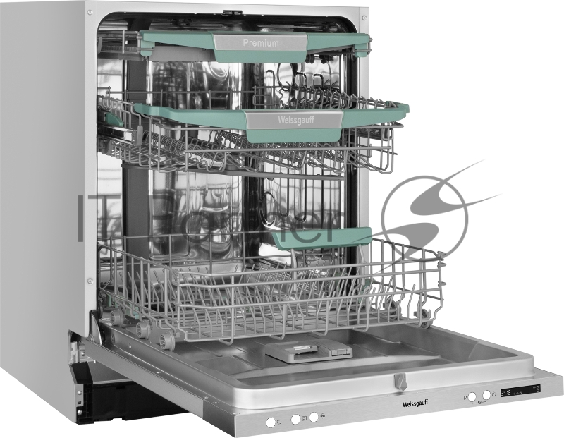Встраиваемая посудомоечная машина Weissgauff BDW 6075 D Inverter AutoOpen Timer Floor