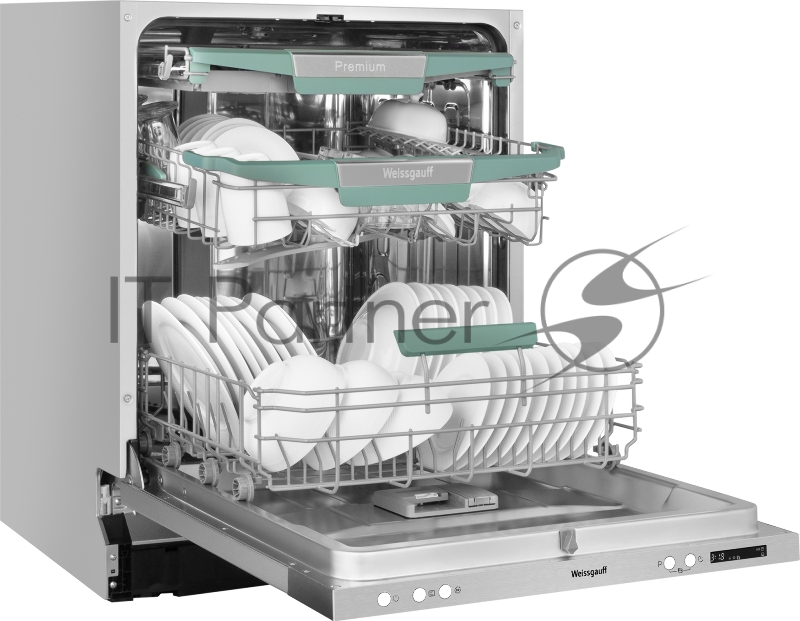 Встраиваемая посудомоечная машина Weissgauff BDW 6075 D Inverter AutoOpen Timer Floor