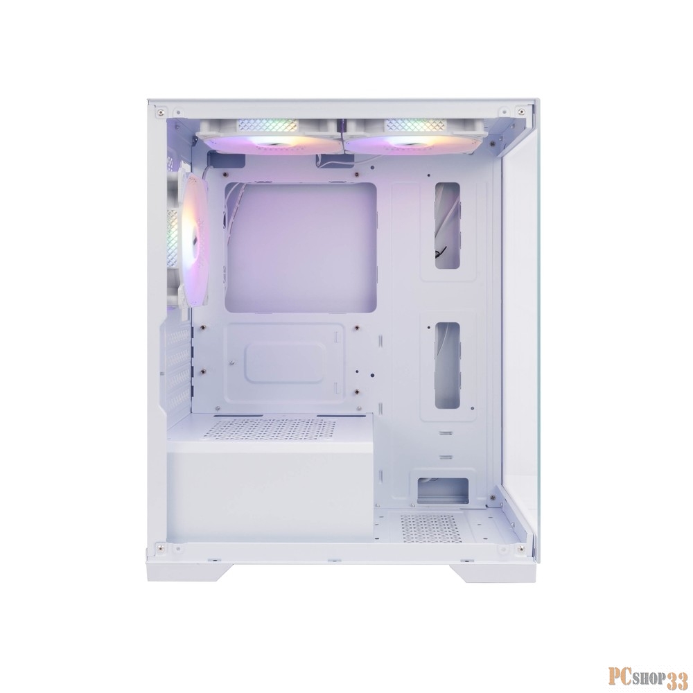 Корпус 1STPLAYER MIKU Mi2 White / mATX / 3x120mm LED fans / Mi2-WH-3F1-W