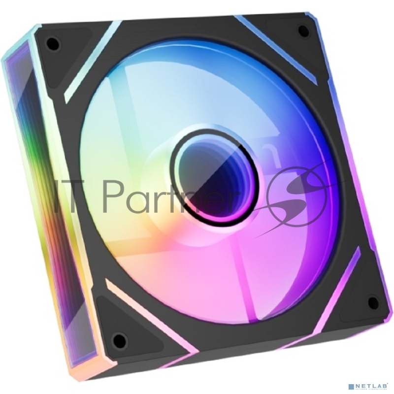 Вентилятор для корпуса 1STPLAYER FC(AP)-BK-1IN1 Black 120mm, ARGB, PWM, 600-1800rpm, 3pin