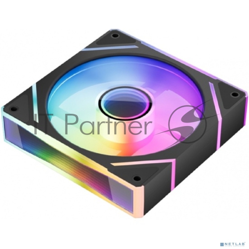 Вентилятор для корпуса 1STPLAYER FC(AP)-BK-1IN1 Black 120mm, ARGB, PWM, 600-1800rpm, 3pin