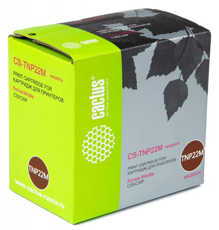 Тонер Картридж Cactus CS-TNP22M пурпурный для Minolta C35/C35P (6000стр.)