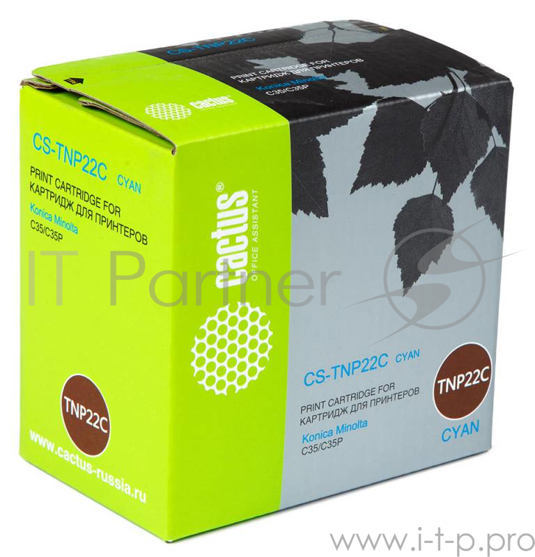 Тонер Картридж Cactus CS-TNP22C голубой для Minolta C35/C35P (6000стр.)