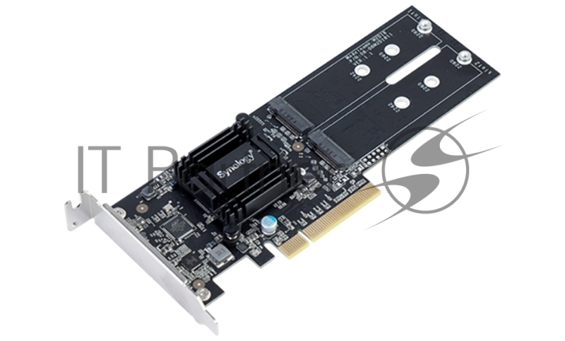 Адаптер Synology M.2 SSD-Sata, LP PCIe 2.0x8 (for DS1517+, DS1817+, DS3018xs, FS1018, RS1219+, for all xs/xs+ models) up to 2xSSD M.2 SATA