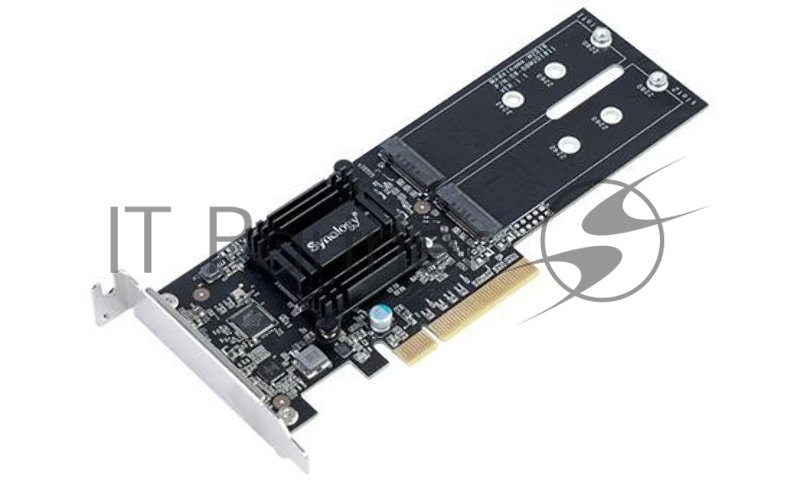 Адаптер Synology M.2 SSD-Sata, LP PCIe 2.0x8 (for DS1517+, DS1817+, DS3018xs, FS1018, RS1219+, for all xs/xs+ models) up to 2xSSD M.2 SATA