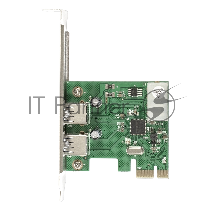 Контроллер ExeGate EXE-319 PCI-E 2.0, 2*USB3.0 ext, разъем доп.питания (OEM)