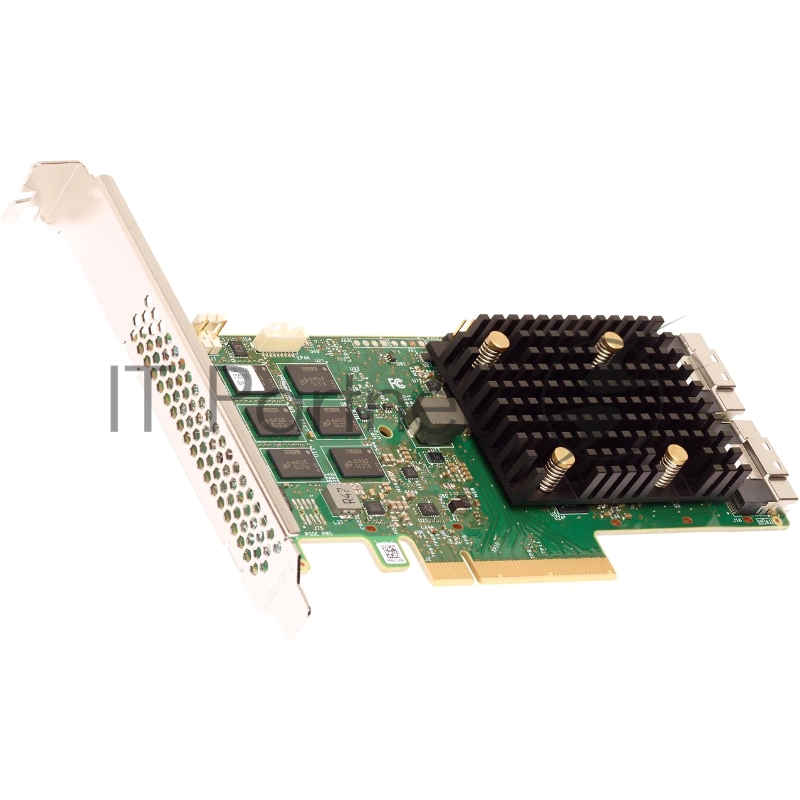 Адаптер SAS 9500-16i SGL (05-50077-02) PCIe v4 x8 LP, Tri-Mode SAS/SATA/NVMe 12G HBA, 16port(4*int SFF8654), 3816 IOC
