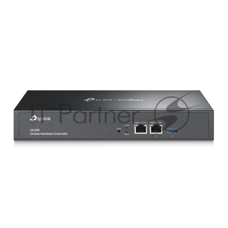 Контроллер TP-Link Omada hardware Controller OC300, 2 gigabit ethernet ports, 1 USB 3.0 port, managed up to 500 Omada Access Points/Switch/Gateway, support batch configuration, firmware upgradation, intelligent network monitoring and captive portal,