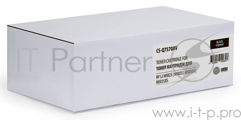 Тонер Картридж Cactus CS-Q7570AV черный (15000стр.) для HP LJ M5025/M5035/M5035X/M5035XS