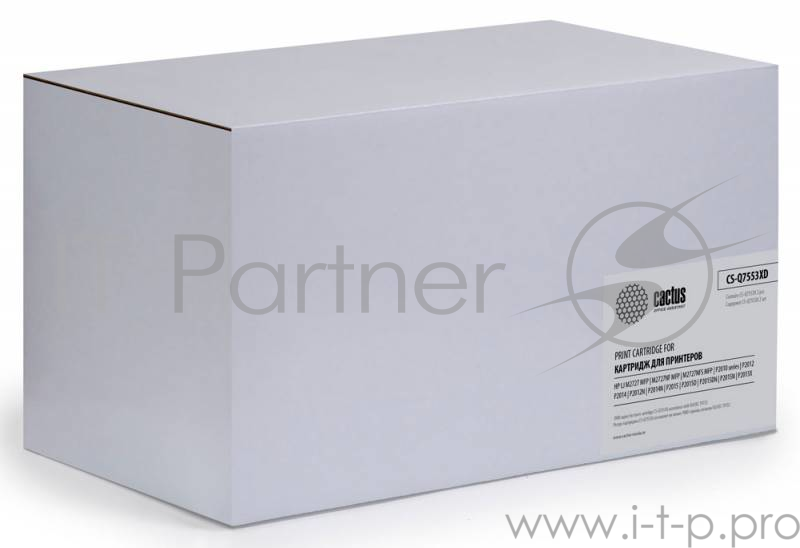 Тонер Картридж Cactus CS-Q7553XD черный x2уп. для HP P2014/P2015/M2727