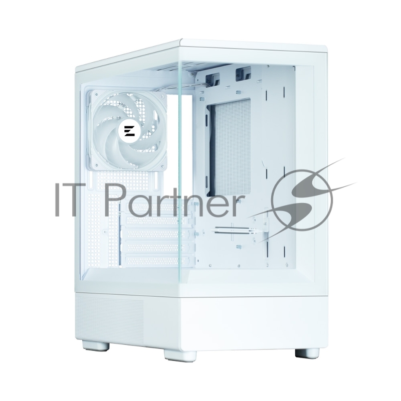 Корпус ZALMAN P10, MATX, WHITE, WINDOW, 2x3.5, 3x2.5, 1xUSB TYPE-C, 1xUSB3.0, REAR 1x120mm ARGB