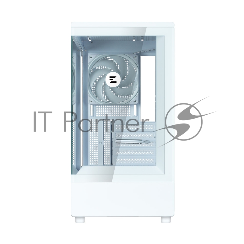Корпус ZALMAN P10, MATX, WHITE, WINDOW, 2x3.5, 3x2.5, 1xUSB TYPE-C, 1xUSB3.0, REAR 1x120mm ARGB